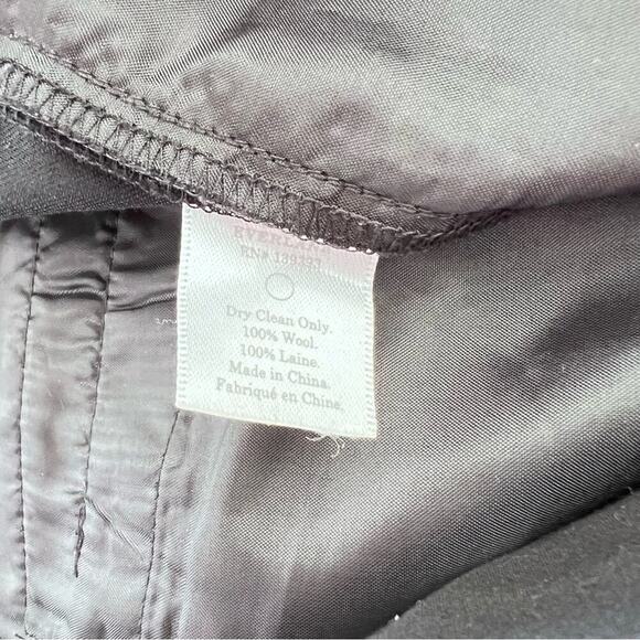 Everlane Women's Black Wool The Slouchy Pleated Ankle Trouser Pant - Picture 10 of 13